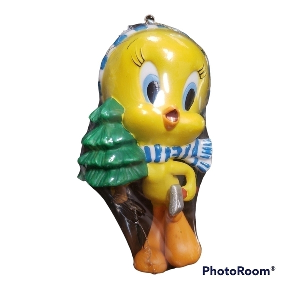 𝅺luney Tunes Tweety Bird Goebel Twee Time Ornament Porcelain Warner Broth… - Picture 1 of 11